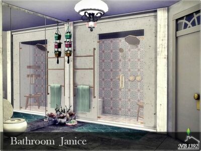 Janice Bathroom By Nobody1392 Sims 4 CC