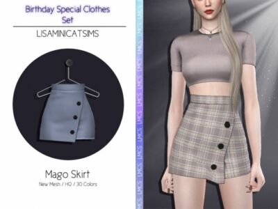 Lmcs Mago Skirt By Lisaminicatsims Sims 4 CC