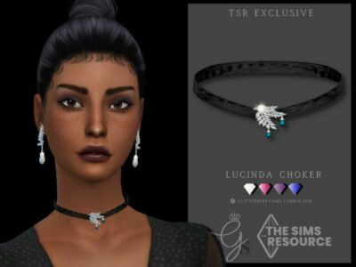 Lucinda Choker By Glitterberryfly Sims 4 CC