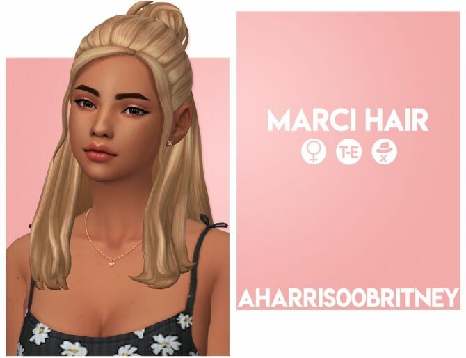 Marci Hair At Aharris00Britney Sims 4 CC