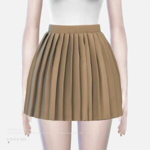 Pleated Mini Skirt At Charonlee Sims 4 CC