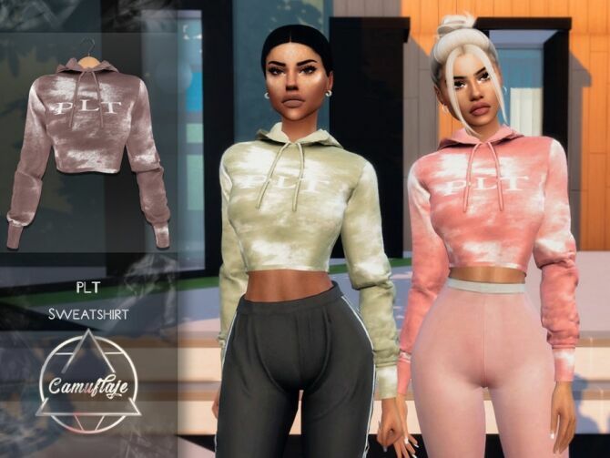 PLT Sweatshirt By Camuflaje Sims 4 CC