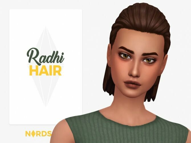 Radhi Hair By Nords Sims 4 CC