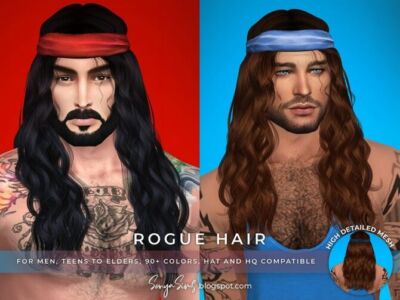 Rogue Hair For Males By Sonyasimscc Sims 4 CC