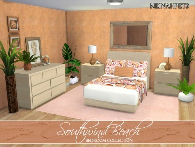 Southwind Beach Bedroom By Neinahpets Sims 4 CC