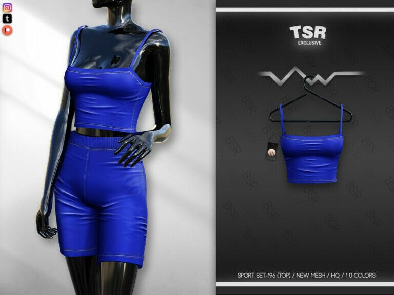 Sport SET-196 (TOP) BD645 By Busra-Tr Sims 4 CC