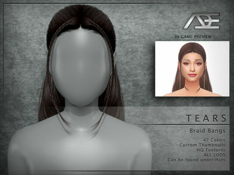 Tears (Bangs) By Ade_Darma Sims 4 CC