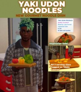Yaki Udon Noodles Custom Recipe By Robinklocksley Sims 4 CC