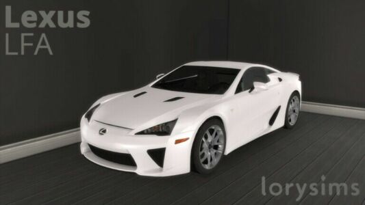 2011 Lexus LFA At Lorysims Sims 4 CC