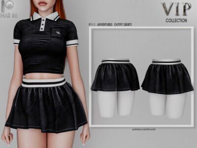 Adventures Outfit (Skirt) P111 By Busra-Tr Sims 4 CC