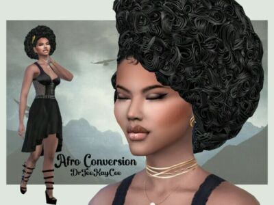 Afro Curls Conversion By Drteekaycee Sims 4 CC