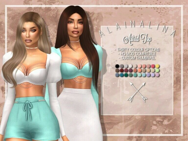 Astrid TOP At Alainalina Sims 4 CC