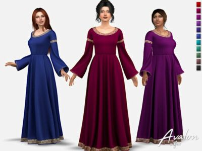 Avalon Dress By Sifix Sims 4 CC