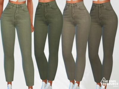 Cropped Casual Jeans By Saliwa Sims 4 CC