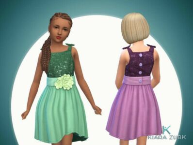 Dress Flower For Girls At MY Stuff Origin Sims 4 CC