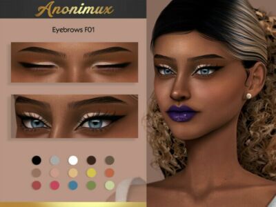 Eyebrows F01 By Anonimux Simmer Sims 4 CC