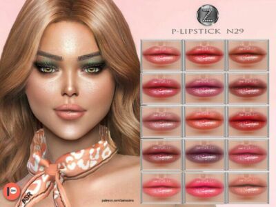 Lipstick N29 By Zenx Sims 4 CC