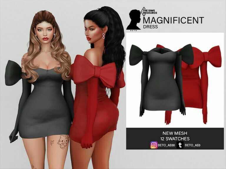 Magnificent (Dress) By Beto_Ae0 Sims 4 CC