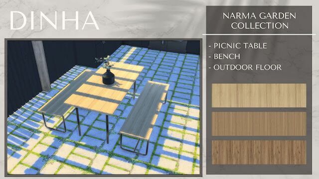 Narma Garden Collection At Dinha Gamer Sims 4 CC