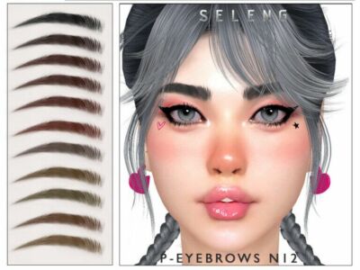 P-Eyebrows N12 By Seleng Sims 4 CC