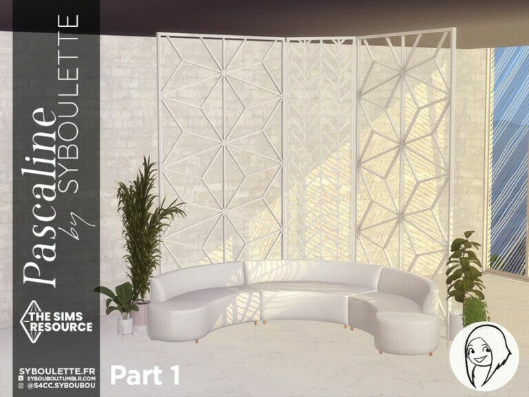 Pascaline SET – Room Dividers Part 1 By Syboubou Sims 4 CC