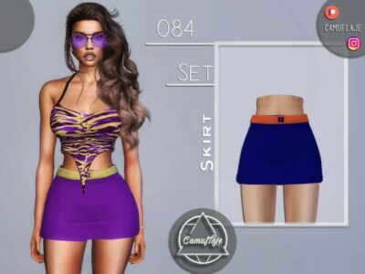 SET 084 – Skirt By Camuflaje Sims 4 CC
