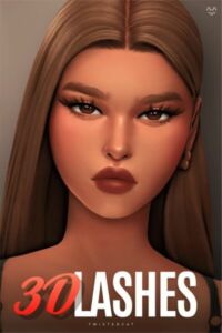 3D Lashes NO3 By Twisted-Cat Sims 4 CC