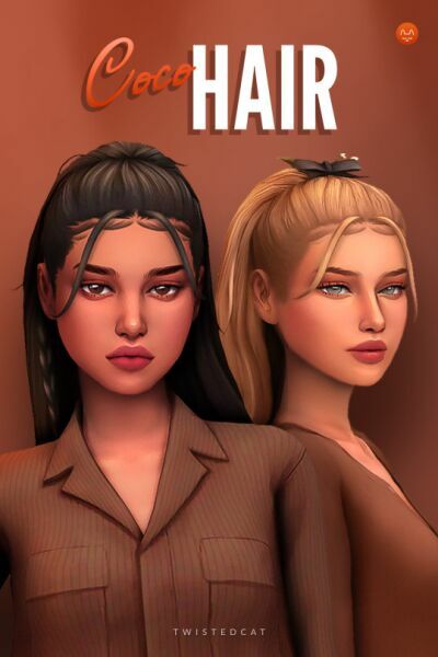 Coco Hair By Twisted-Cat Sims 4 CC