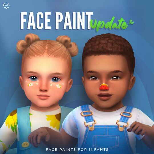 Face Paints Updated For Infants! By Twisted-Cat Sims 4 CC