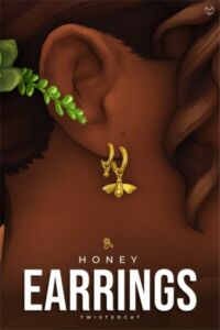 Honey Earring SET By Twisted-Cat Sims 4 CC