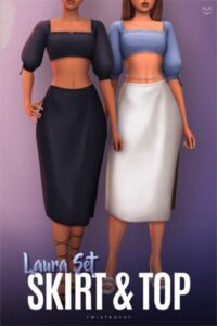 Laura SET By Twisted-Cat Sims 4 CC