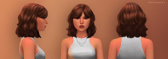 sims 4 cc lea hair by twisted cat 2