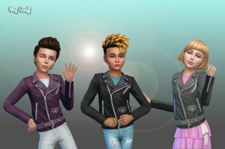 Mosch Jacket Moto For Kids By MY Stuff Sims 4 CC