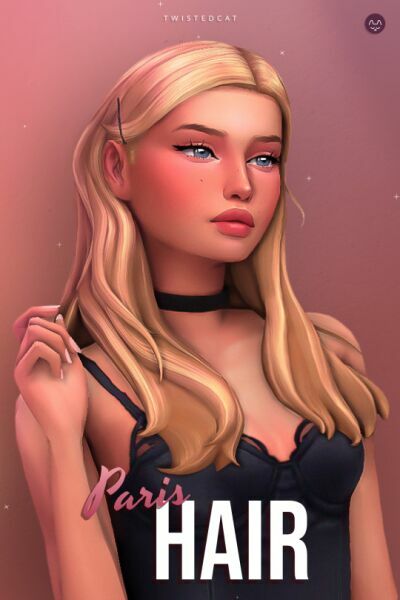 Paris Hair By Twisted-Cat Sims 4 CC