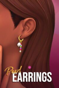Pearl Earrings By Twisted-Cat Sims 4 CC