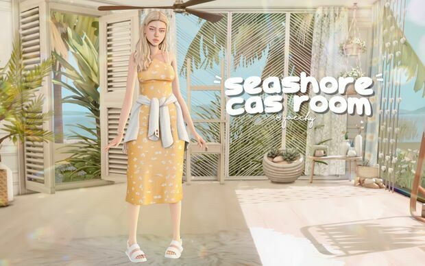 Seashore CAS Background | Jaechy By Jaechy Sims 4 CC