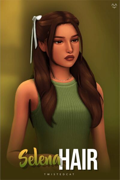 Selena Hair By Twisted-Cat Sims 4 CC