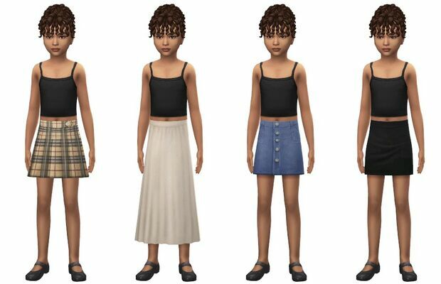 Skirt Collection By Powluna Sims 4 CC