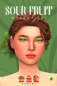Sour Fruit Makeup SET By Twisted-Cat Sims 4 CC