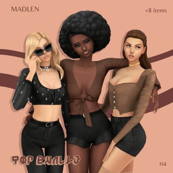 TOP Bundle By Madlen By Madlen Sims 4 CC