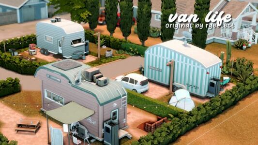 VAN Life | The Sims 4: Build By Jaechy Sims 4 CC