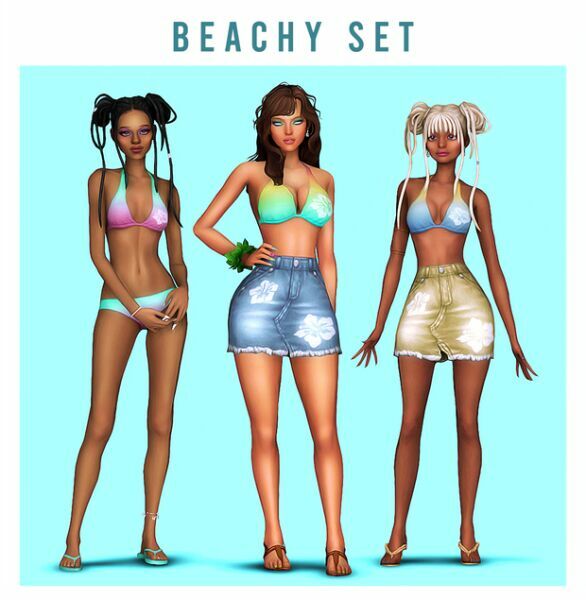 Beachy SET By Kamiiri Sims 4 CC