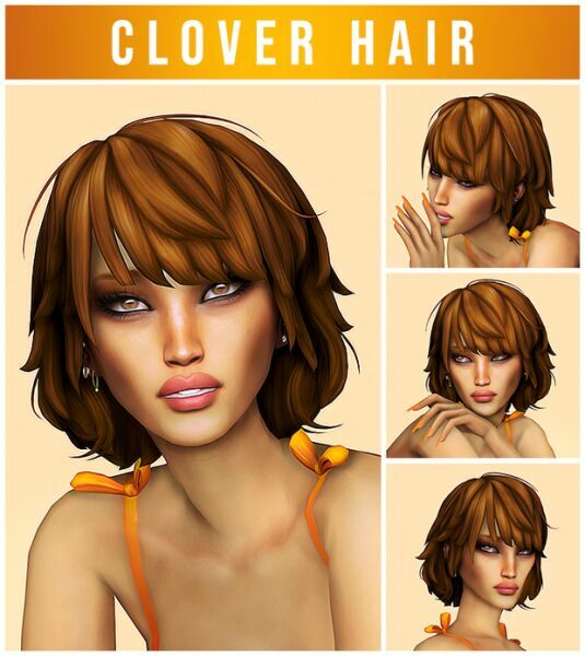 Clover Hair By Kamiiri Sims 4 CC