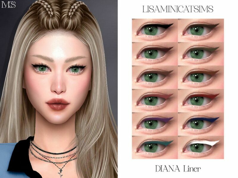 Daina Liner By Lisaminicatsims Sims 4 CC