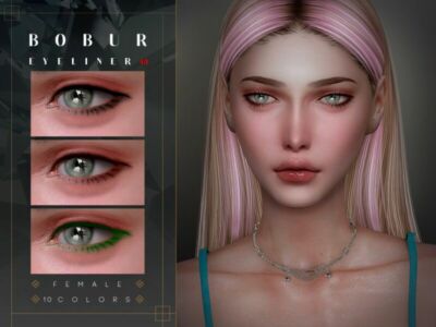 Double Eyeliner By Bobur3 Sims 4 CC