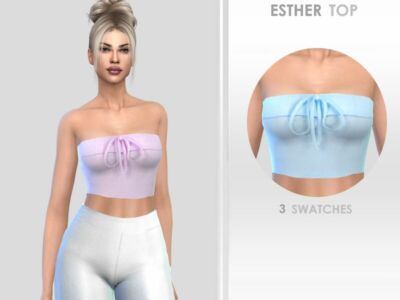 Esther TOP By Puresim Sims 4 CC