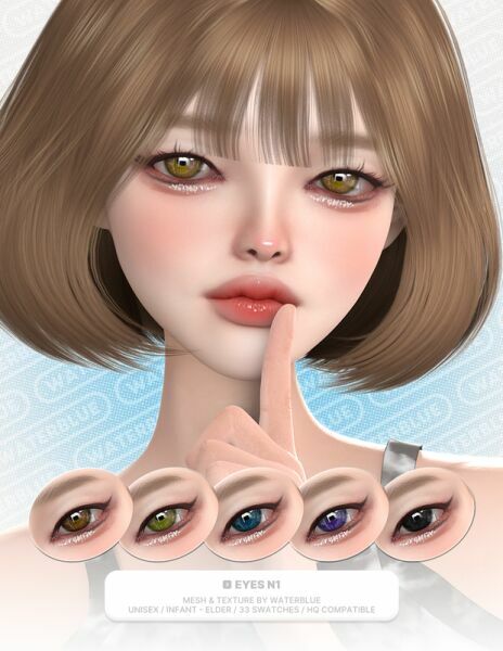 Eyes N1 By Waterblue Sims 4 CC
