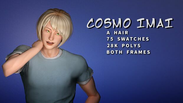 Kengan Ashura – Cosmo Imai Hair By DRO Sims 4 CC