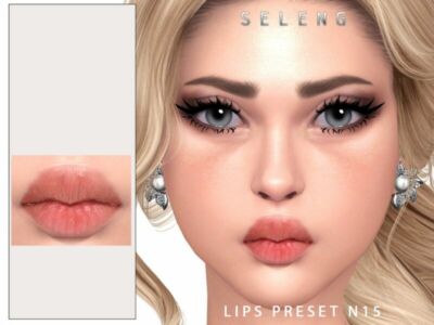 Lips Preset N15 By Seleng Sims 4 CC