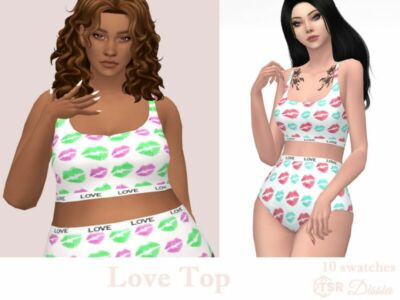 Love TOP By Dissia Sims 4 CC